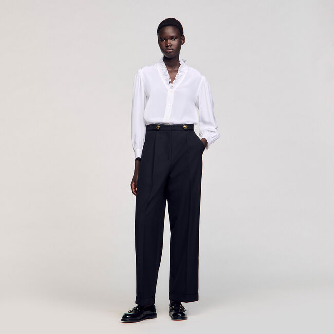 Camicia fluida in seta
