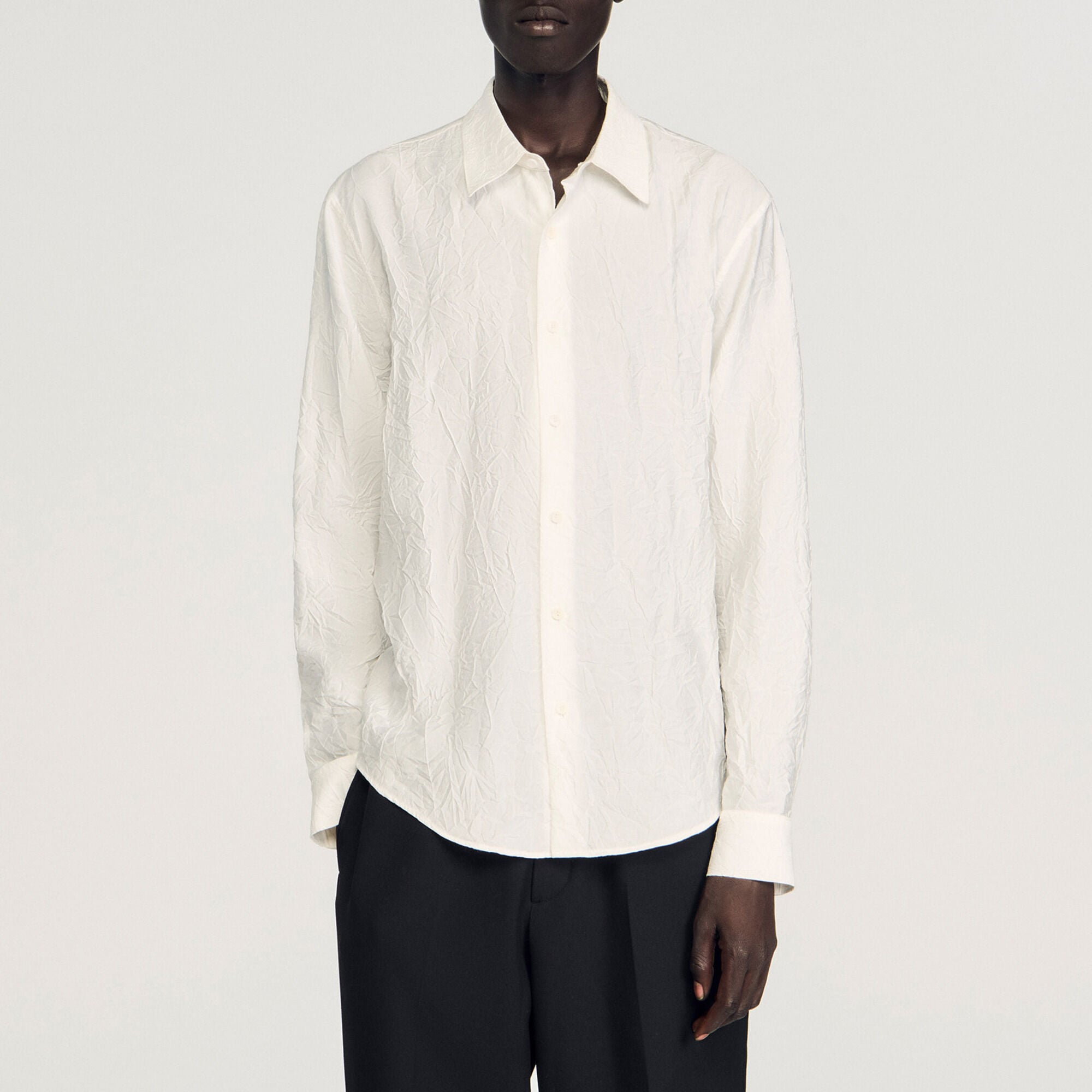 Camicia effetto stropicciato - Uomo | Sandro