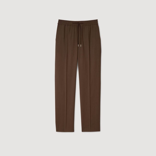 Pantaloni dritti elasticizzati