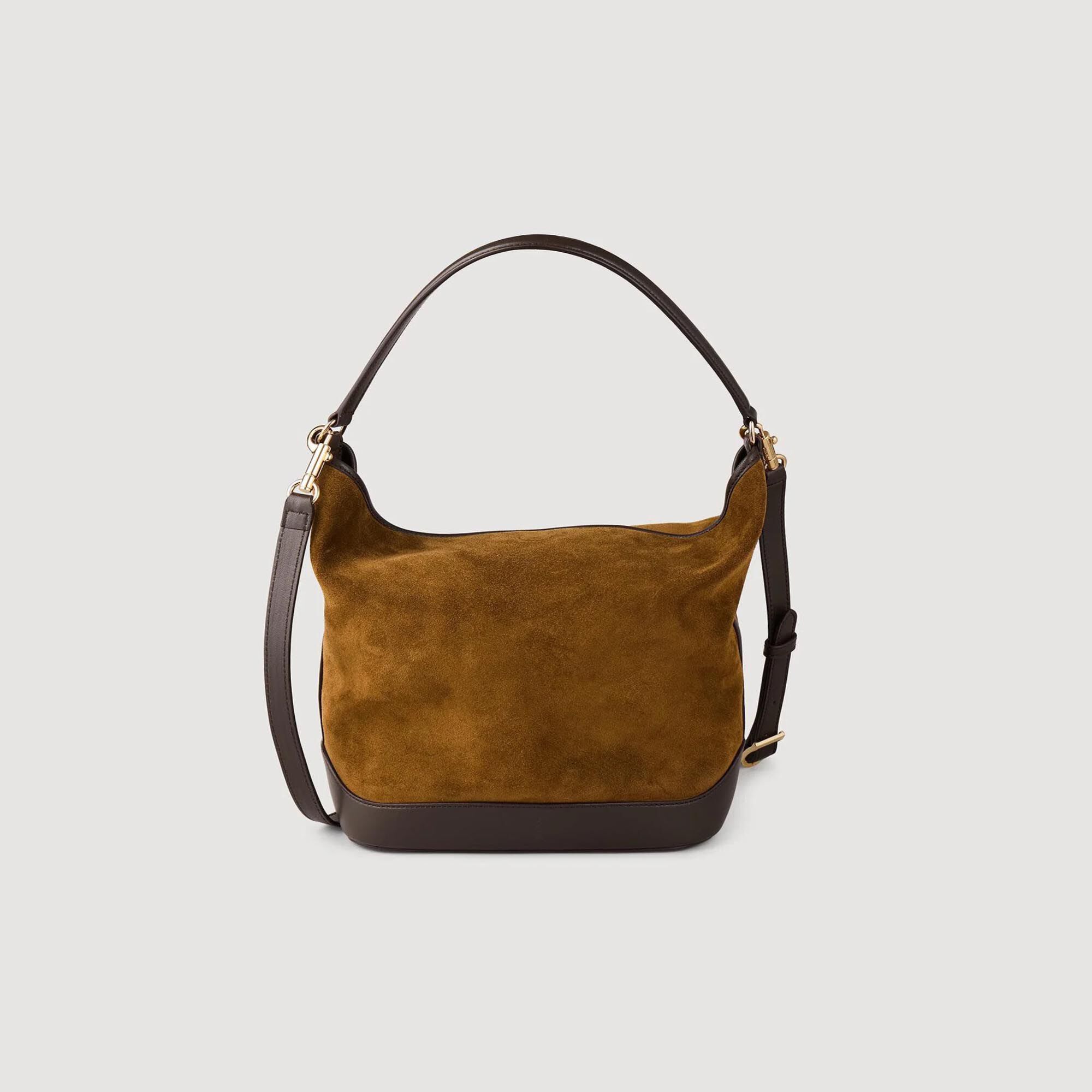 Borsa a secchiello in camoscio TANGOSO