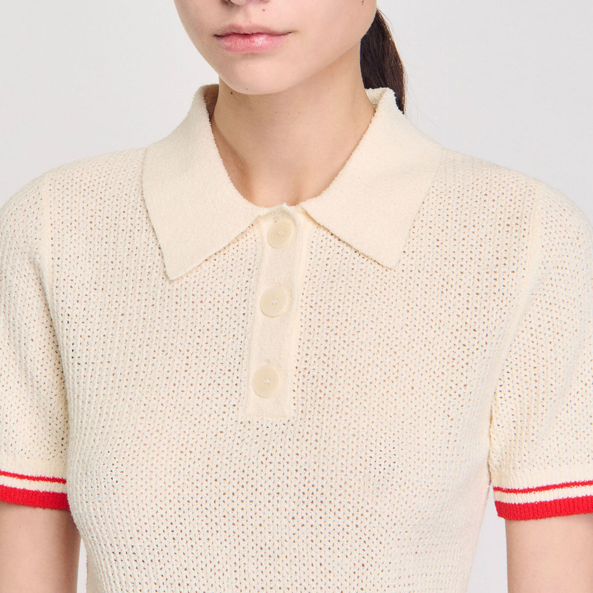 Maglione con colletto a polo