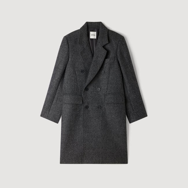Cappotto doppiopetto lana vergine - Uomo | Sandro