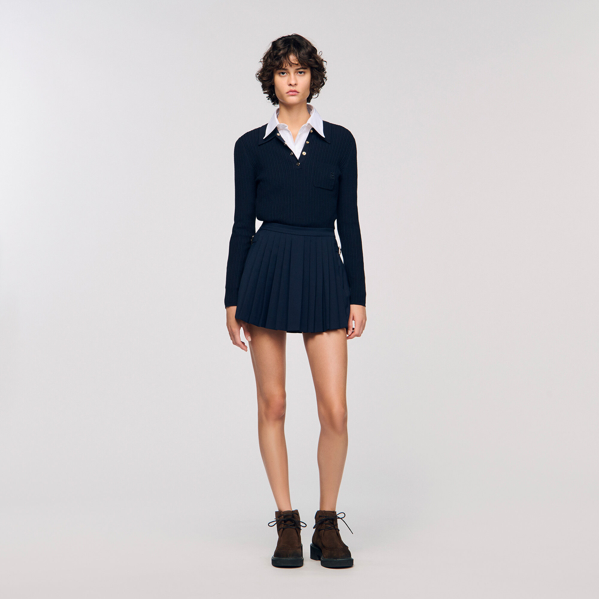 Skorts plissettati