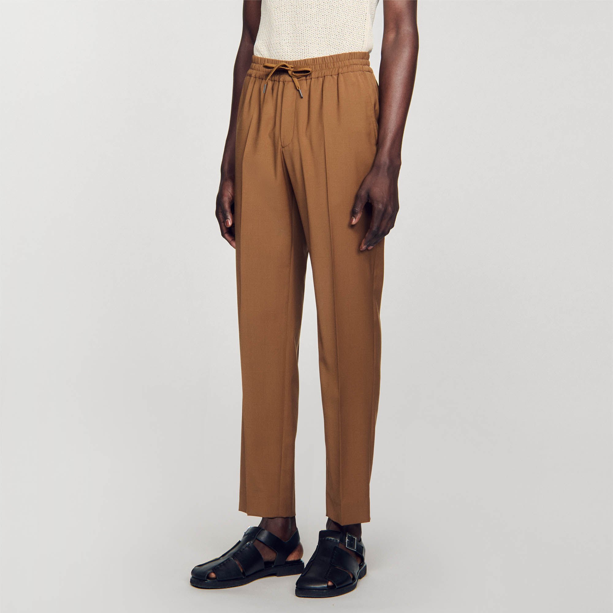 Pantaloni dritti elasticizzati