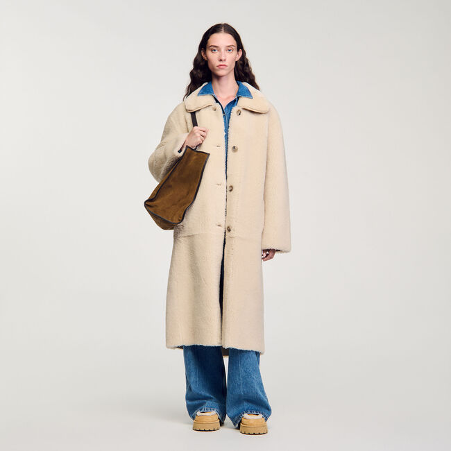 Cappotto in scamosciato