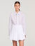Camicia a righe con cravatta staccabile