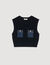 Top in maglia e denim
