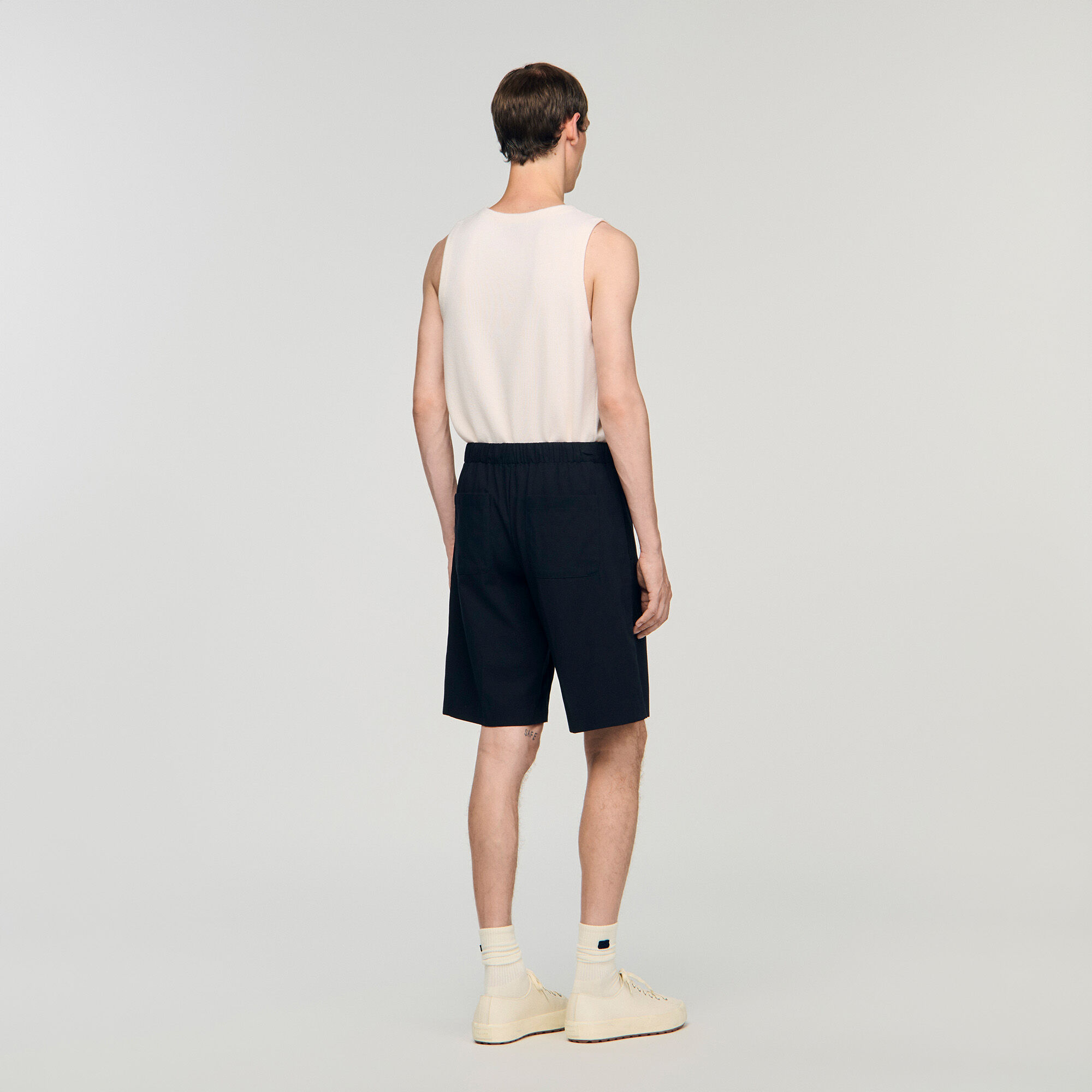Shorts in cotone con vita elasticizzata