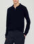 Maglione a polo in maglia