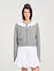 Cardigan con colletto a contrasto