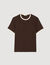 T-shirt bicolore con patch