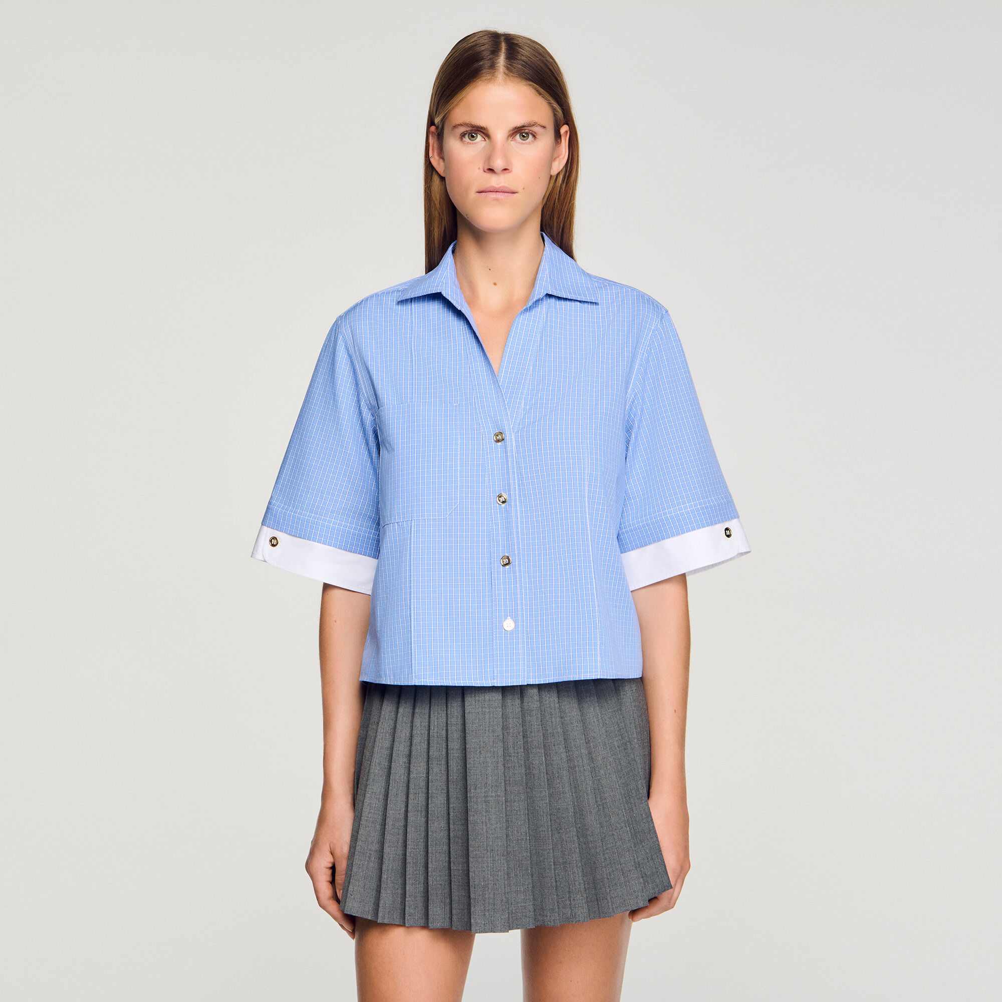 Camicia a quadri oversize