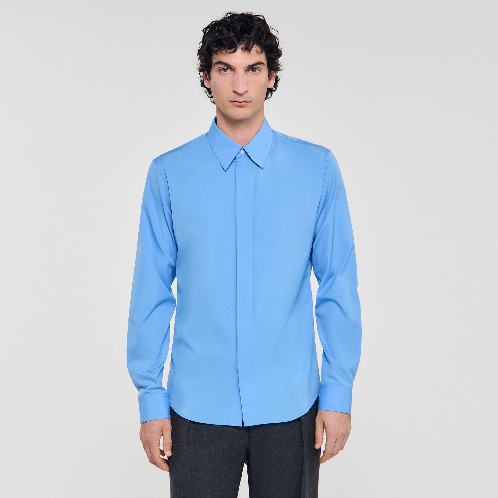 Camicia a tinta unita