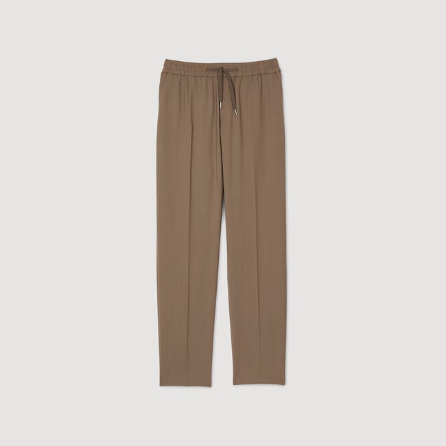 Pantaloni dritti elasticizzati