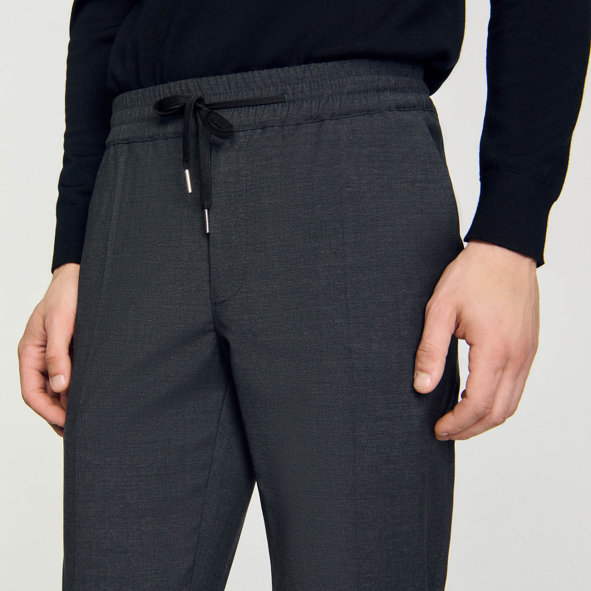Pantaloni dritti elasticizzati