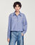 Camicia a righe con perline