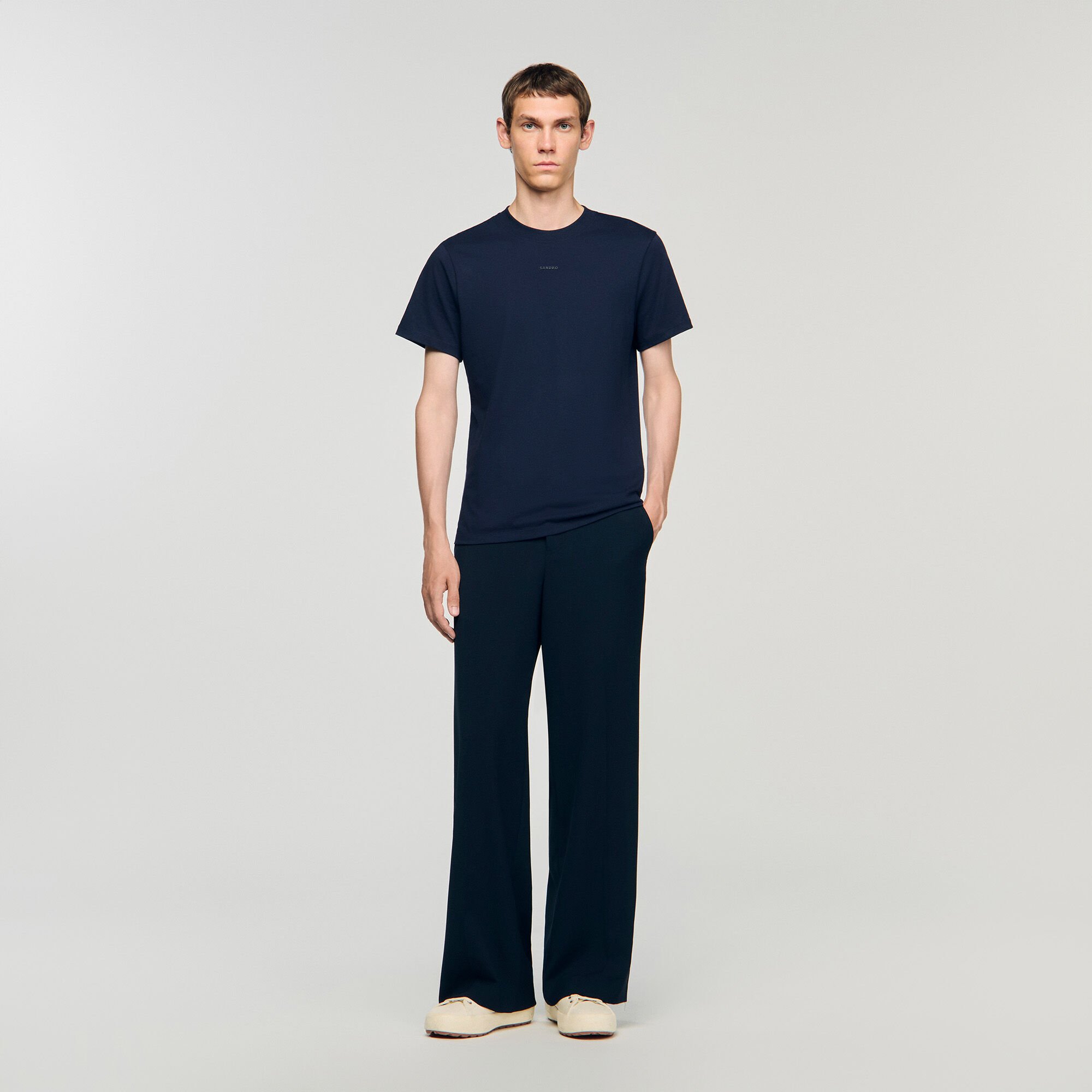 T-shirt in cotone con logo