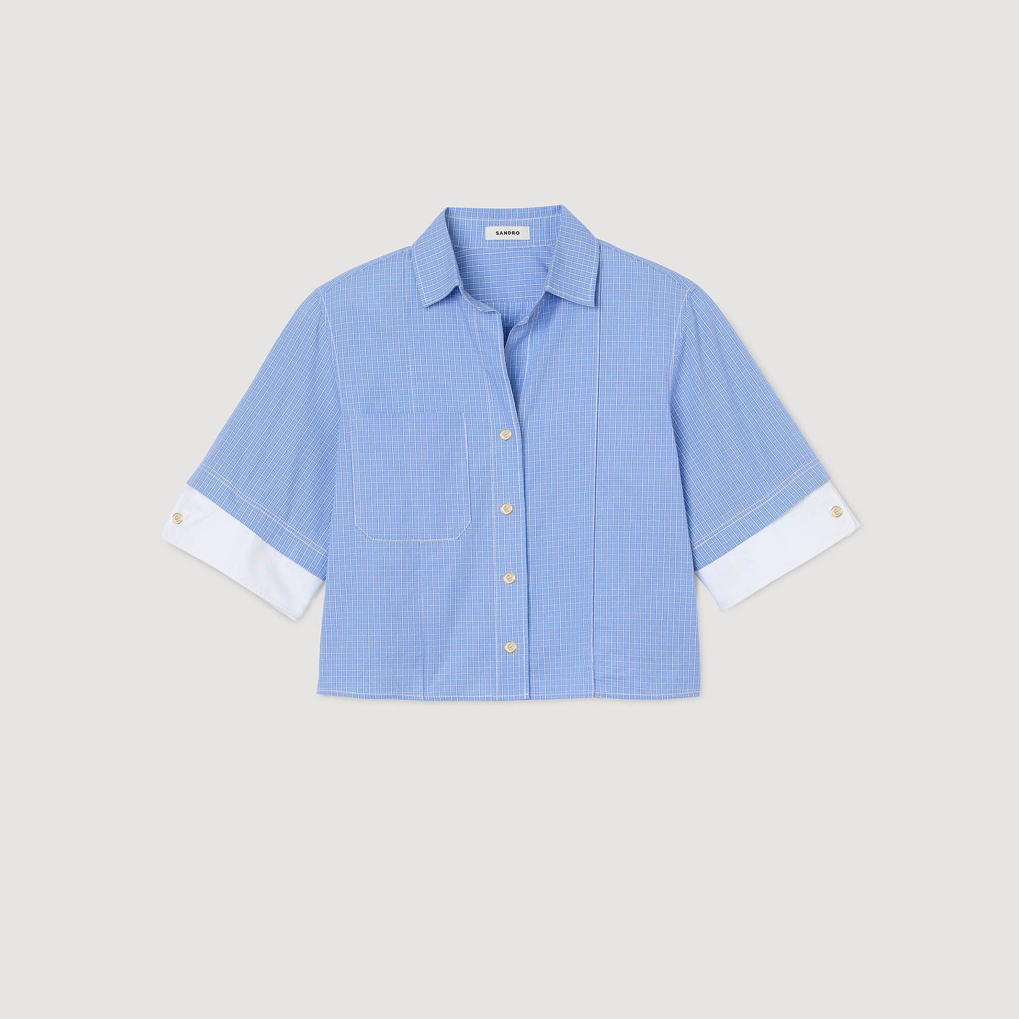 Camicia a quadri oversize