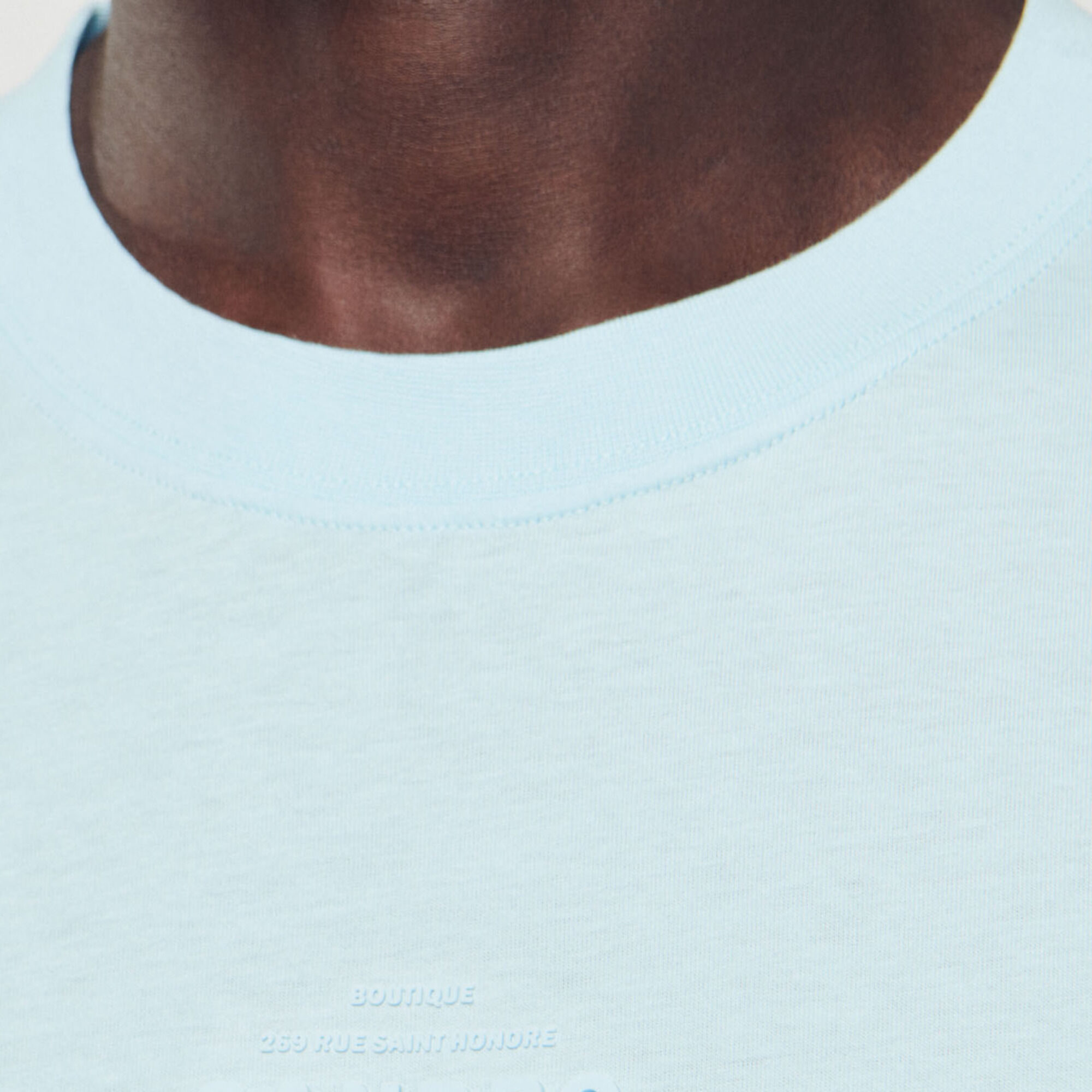 T-shirt con logo in gomma