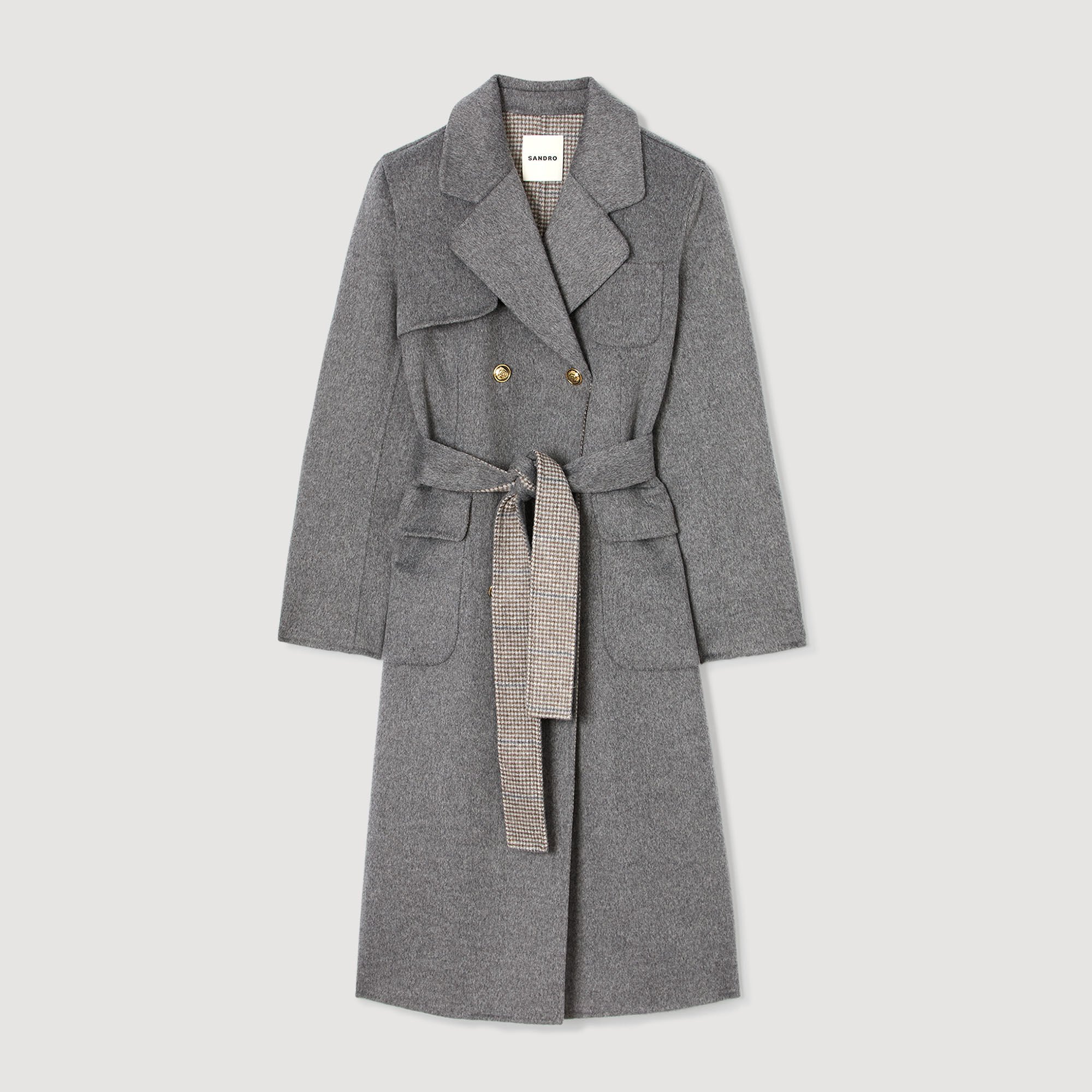 Cappotto a quadri double face