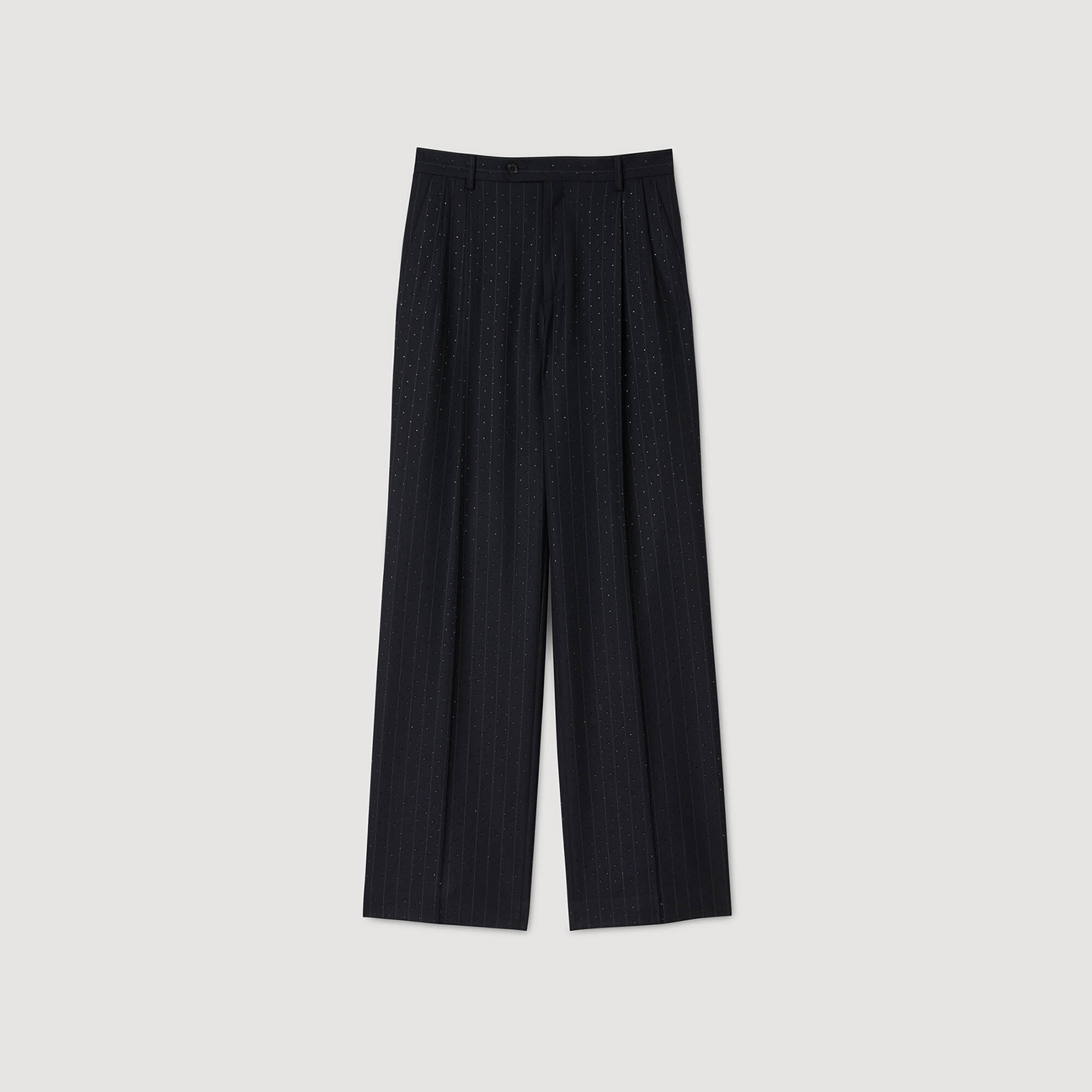 Pantaloni a righe glitterate