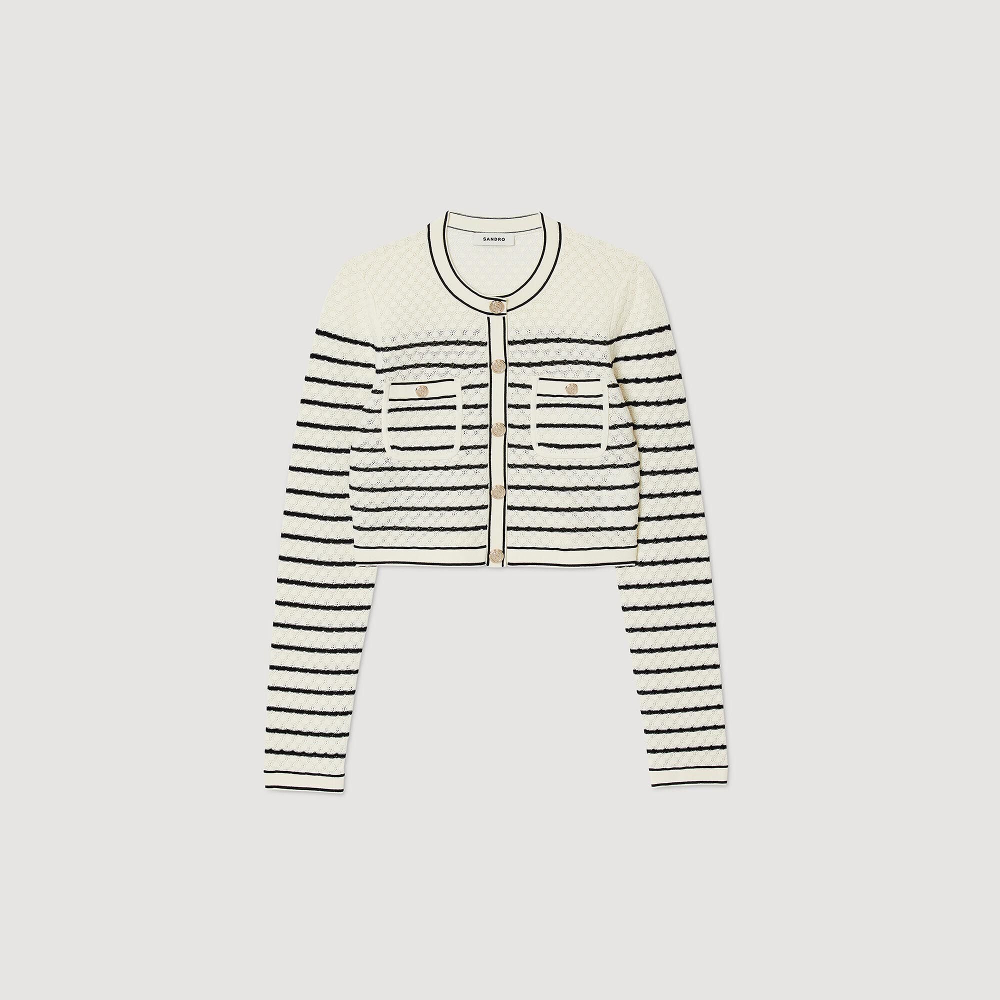 Cardicoat corto a righe