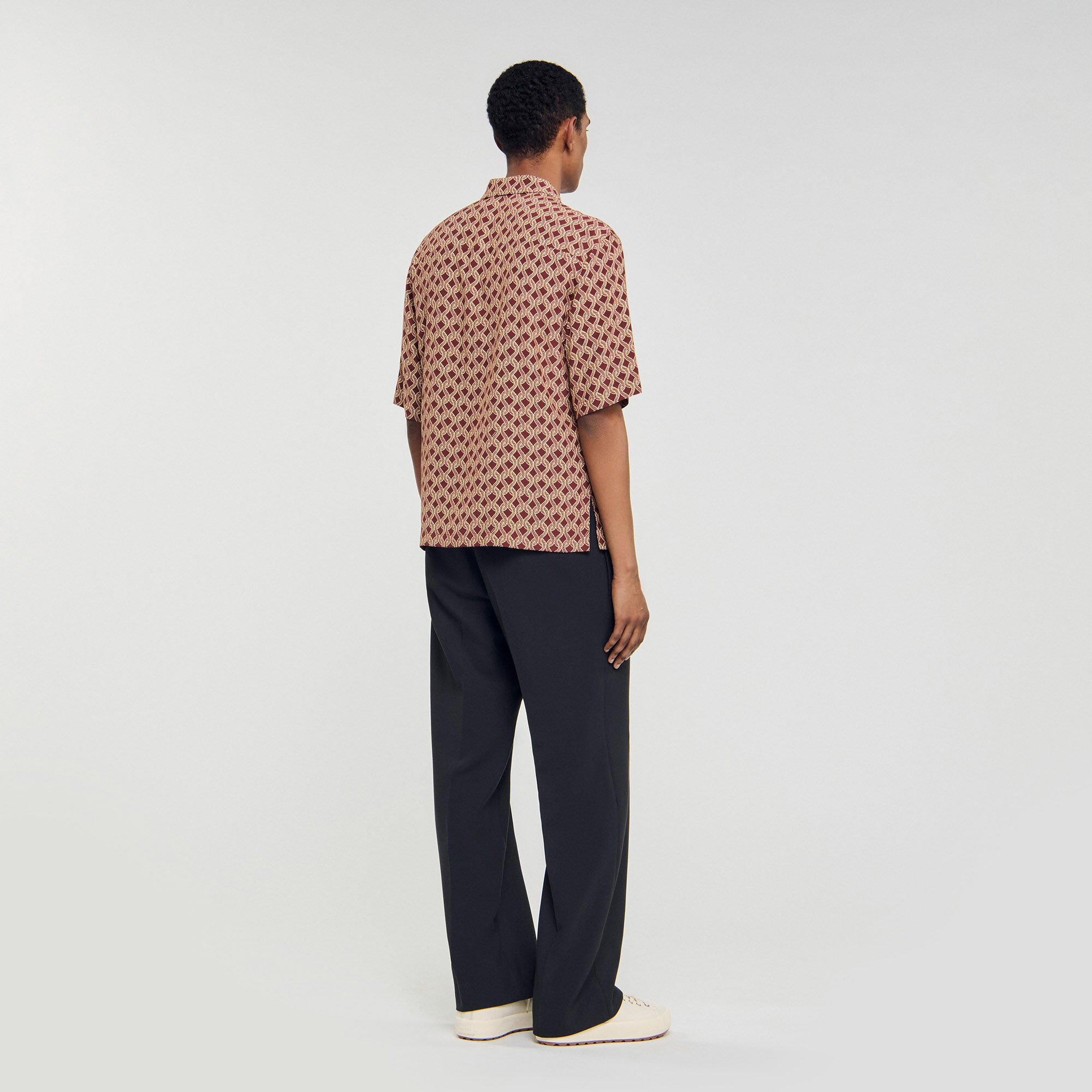 Camicia con stampa a corda