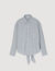 Camicia lunga con retro annodato