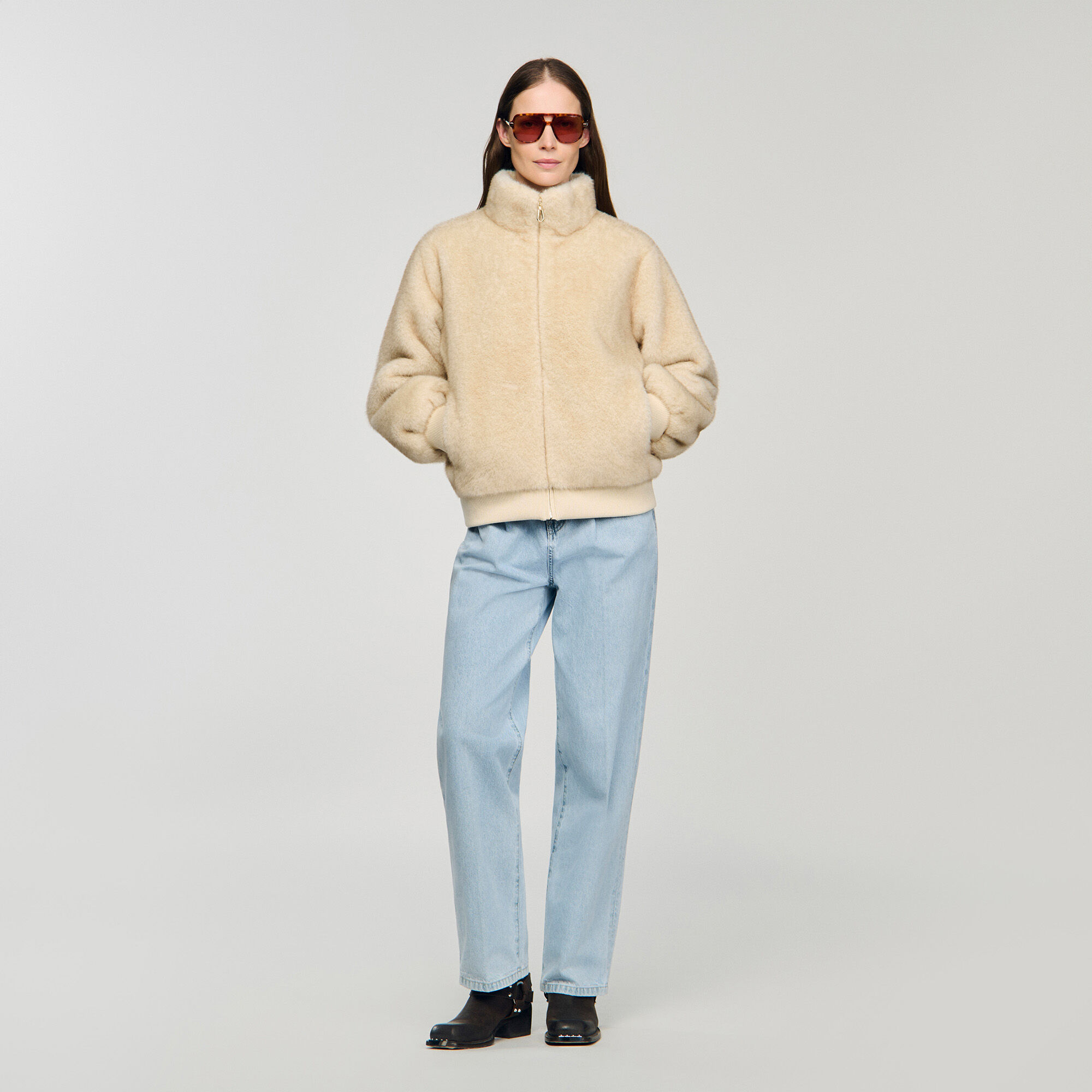 Giacca in ecopelliccia