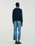 Maglione con dettagli in denim
