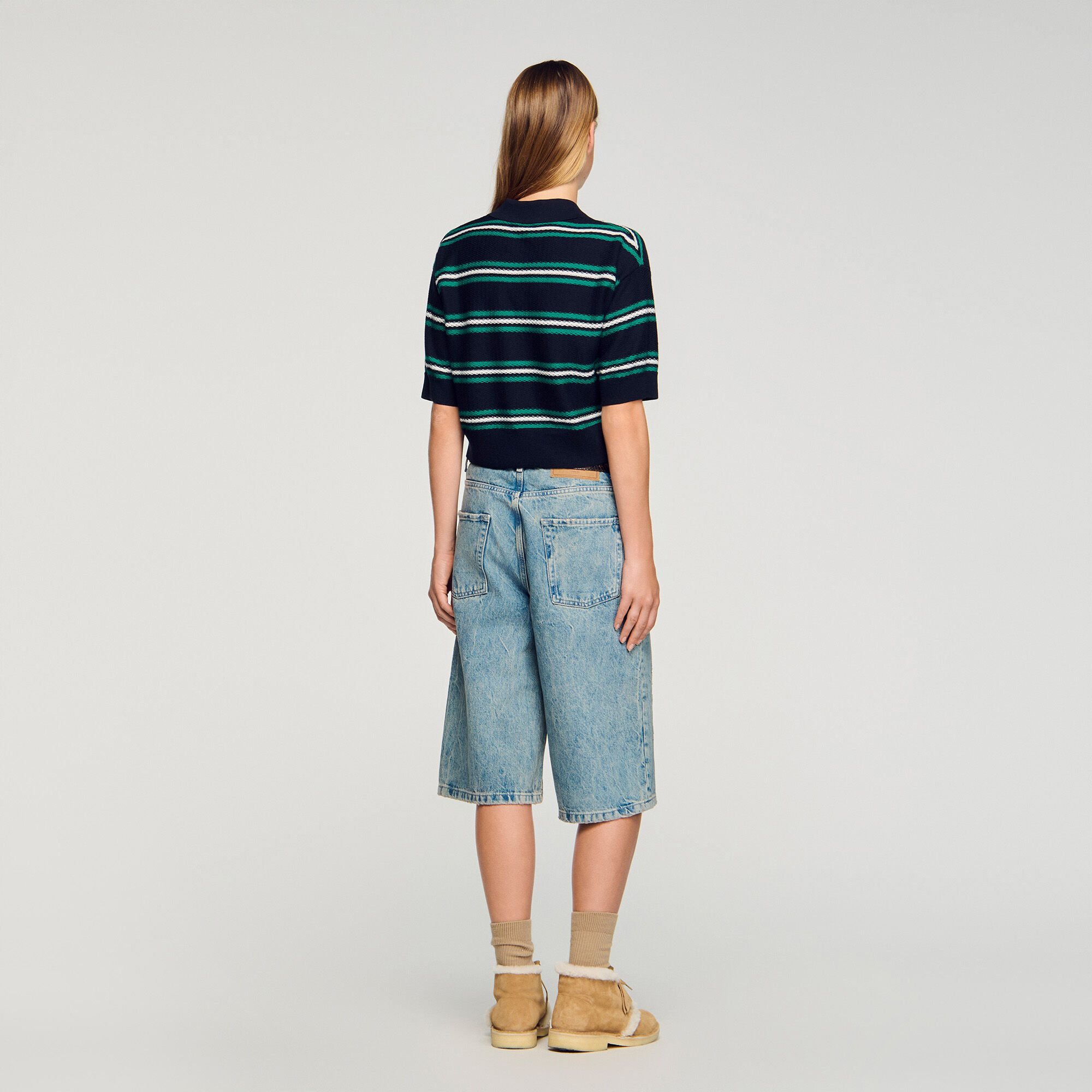 Maglione con colletto a polo