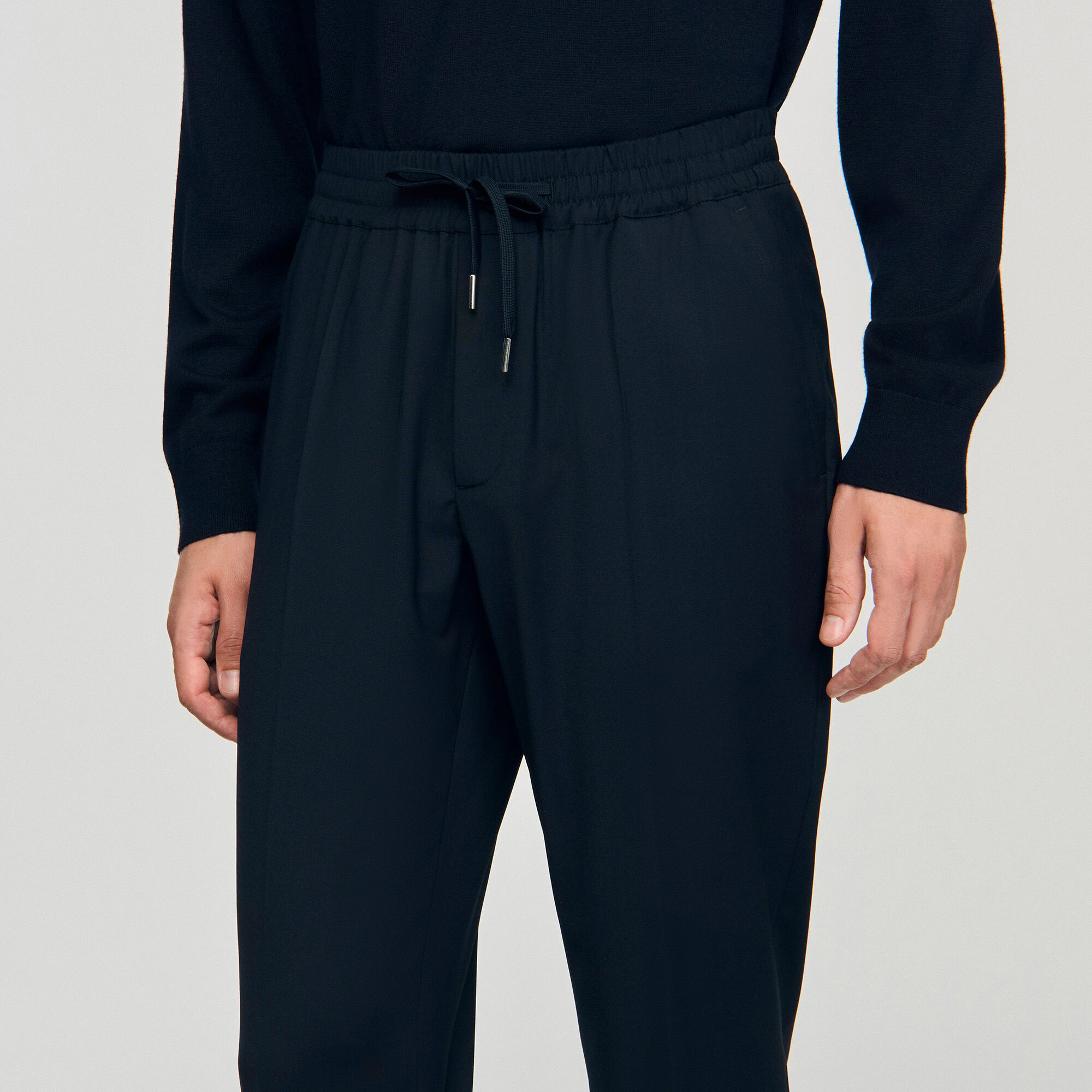 Pantaloni dritti elasticizzati