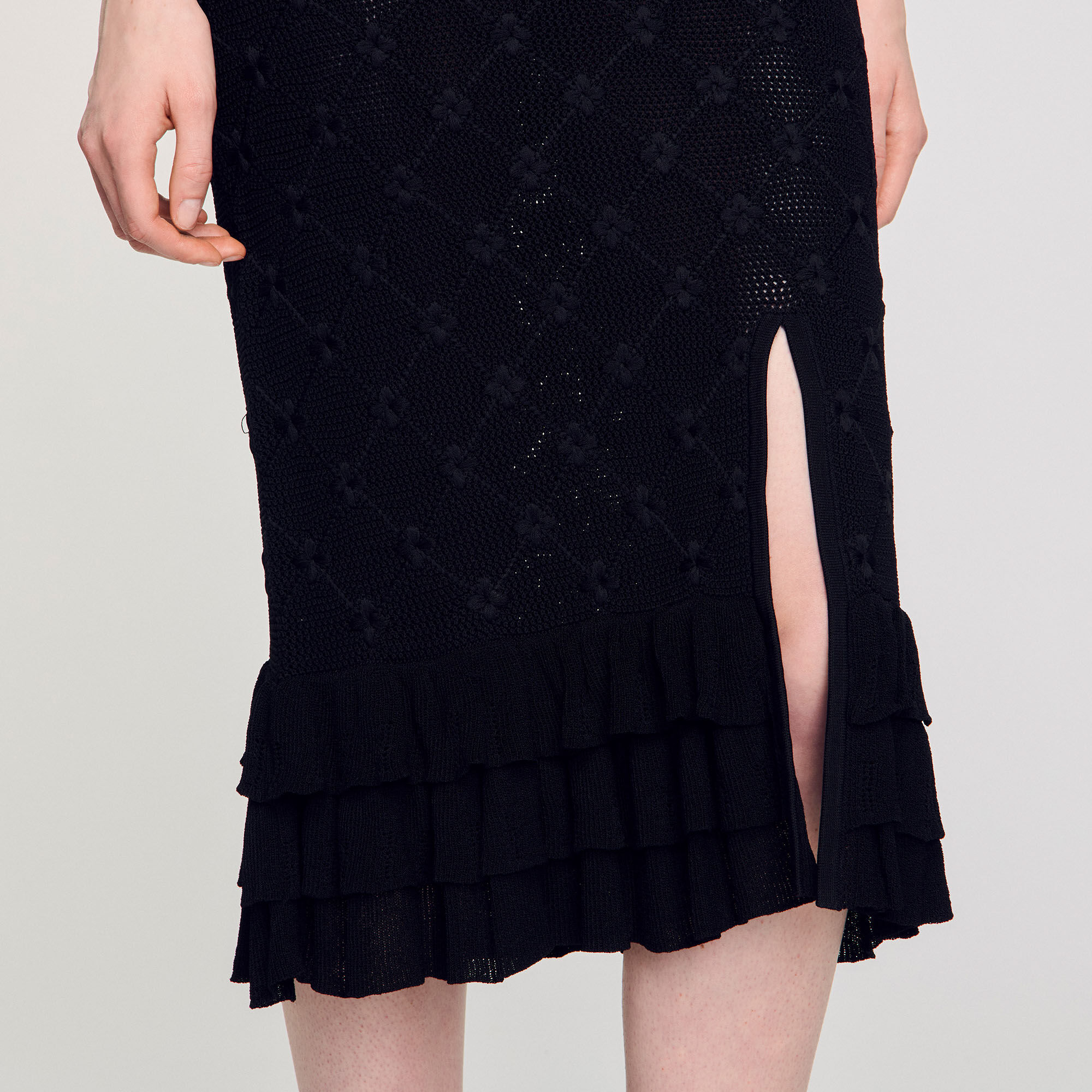Gonna midi in maglia