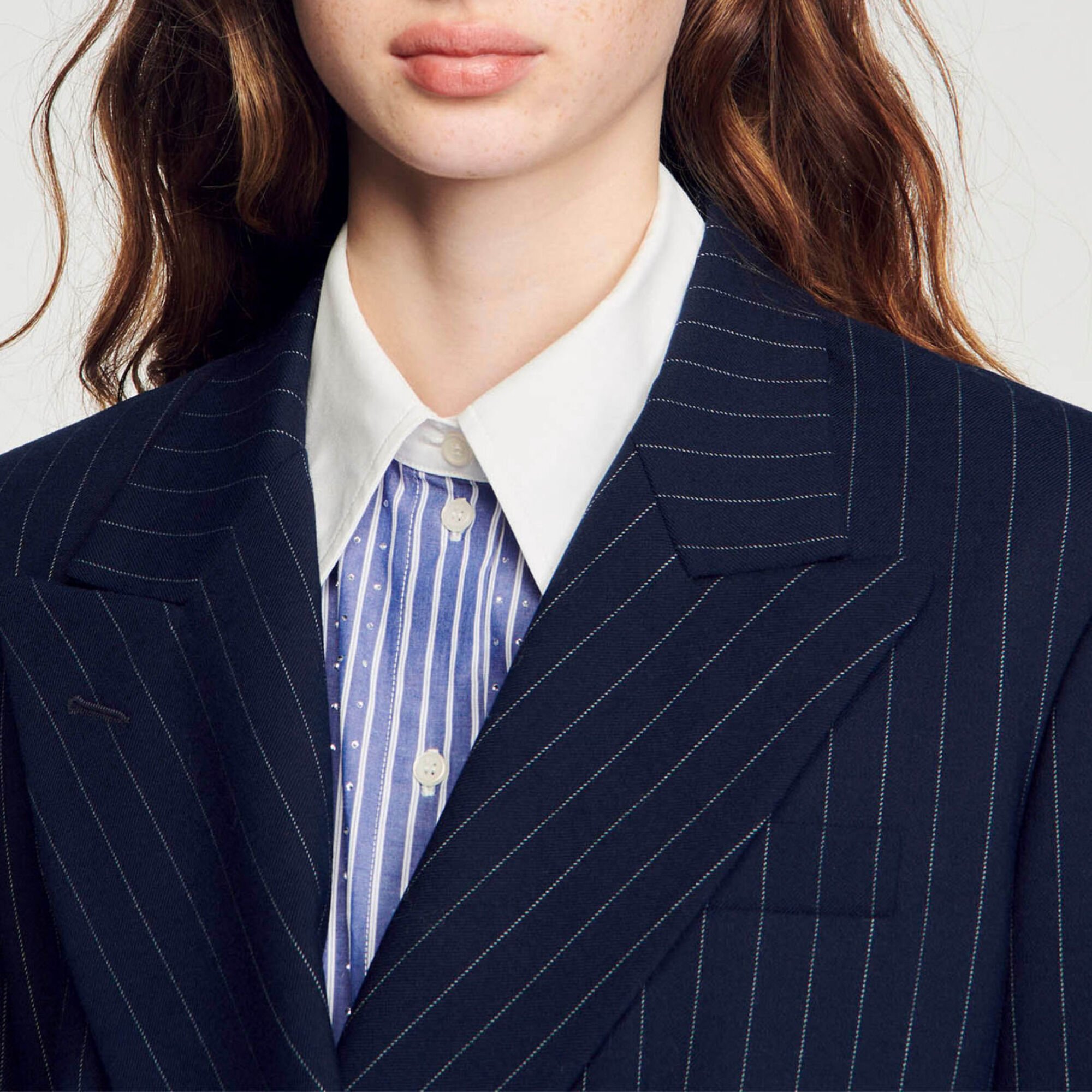 Giacca da tailleur con motivo a righe