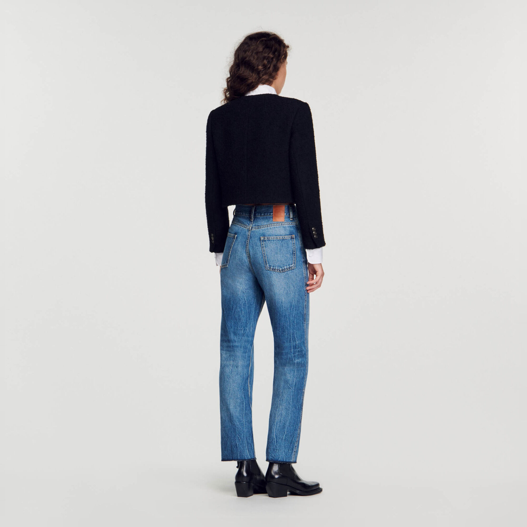 Giacca corta bouclé