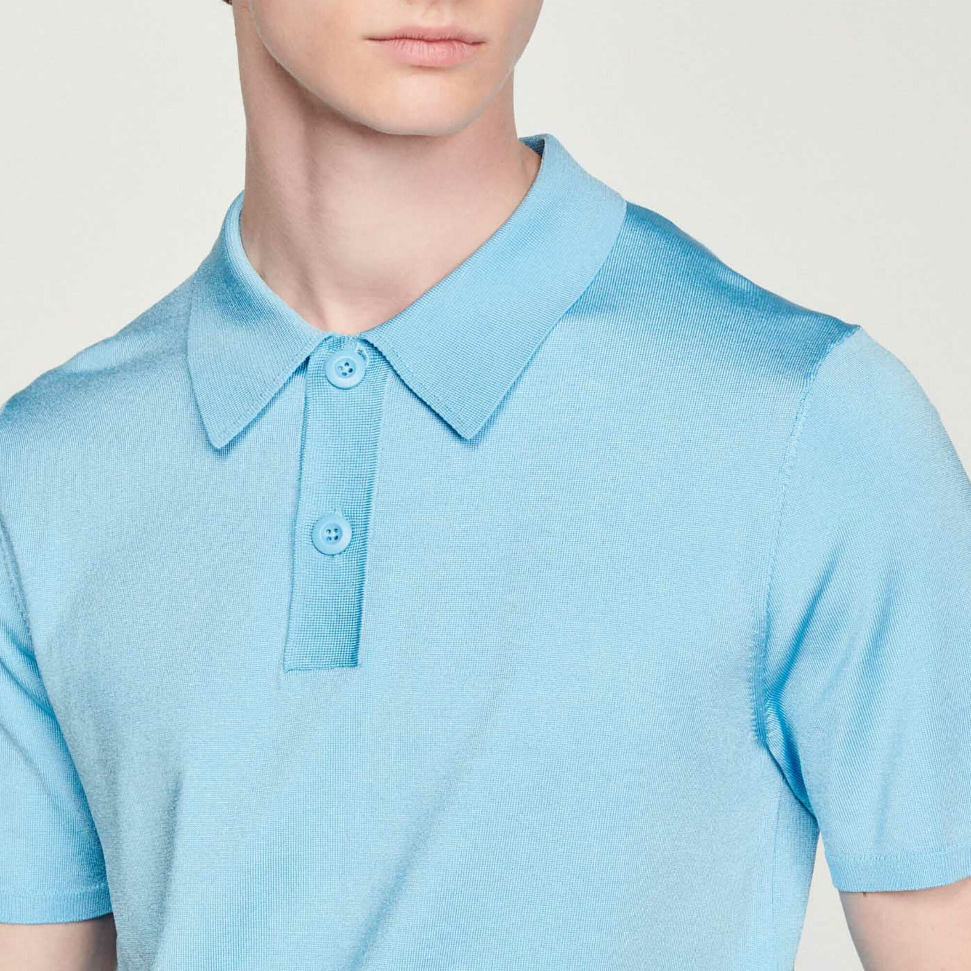 Polo in maglia a maniche corte