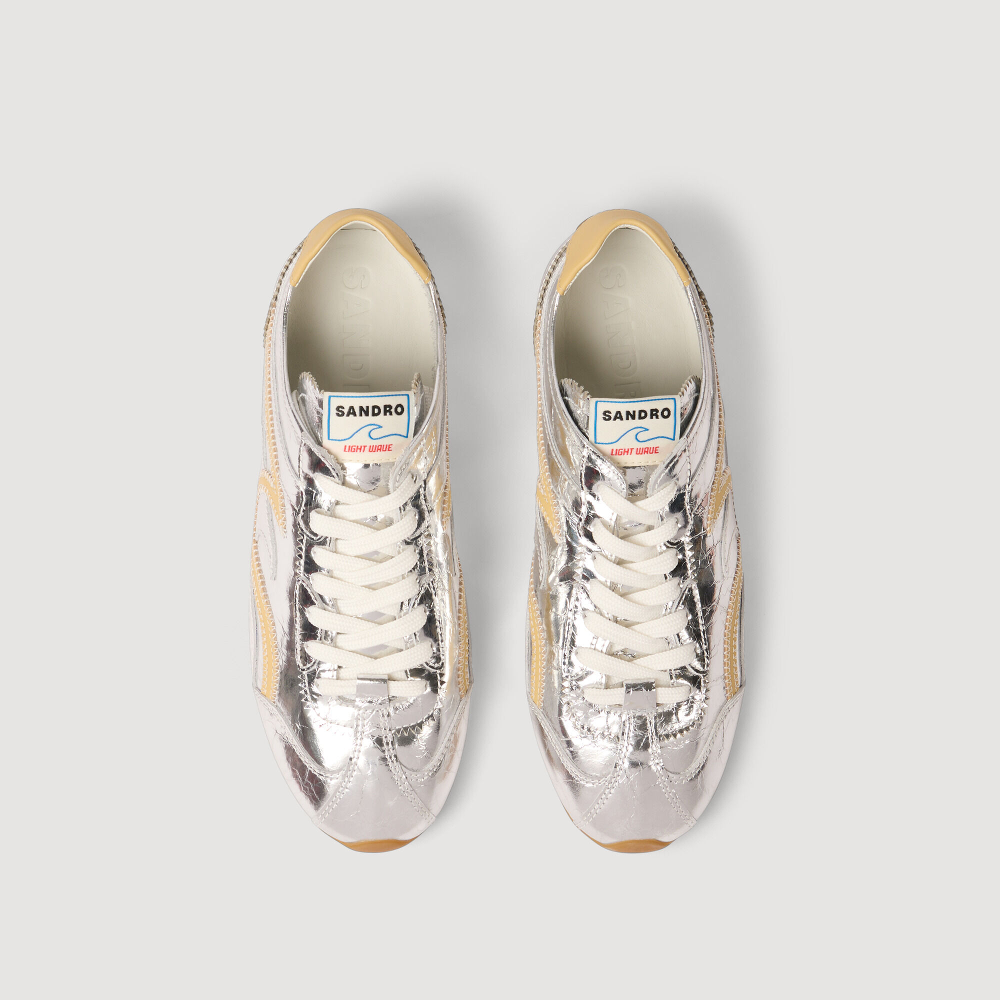 Sneakers L. Wave metallizzate