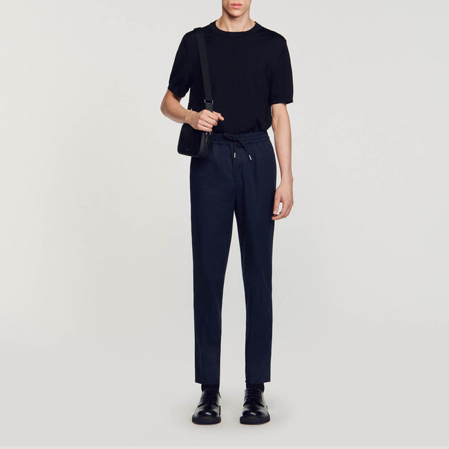 Pantaloni dritti elasticizzati