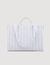 Tote bag in tela a righe