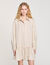 Abito a camicia glitterato a righe