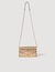 Borsa a pochette in pelle dorata