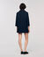Cappotto con fasce in pelle