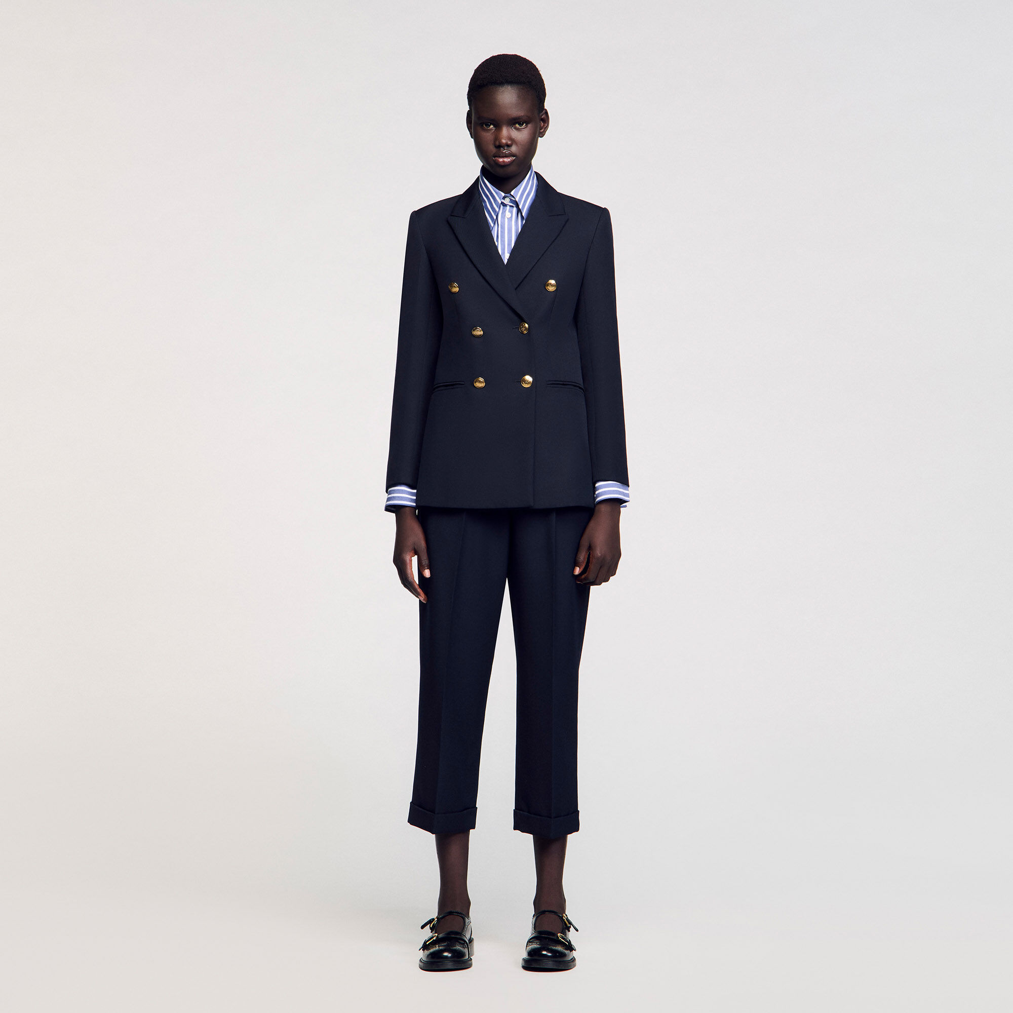 Giacca tailleur con doppia abbottonatura