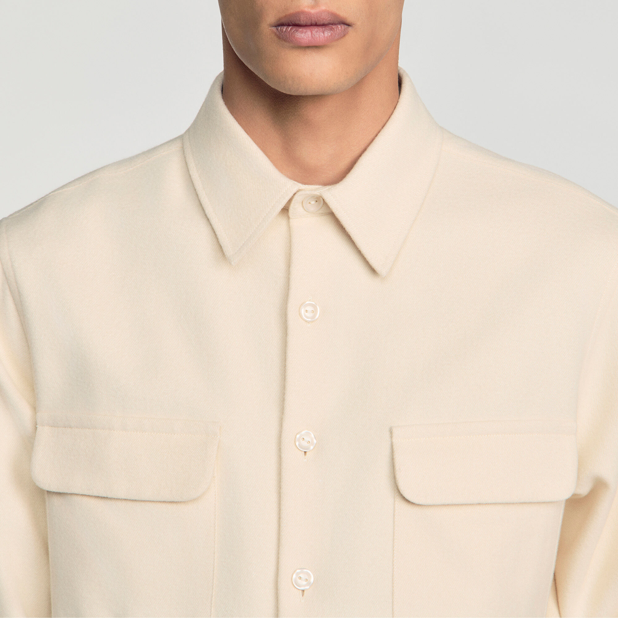 Camicia in flanella di cotone - Uomo | Sandro