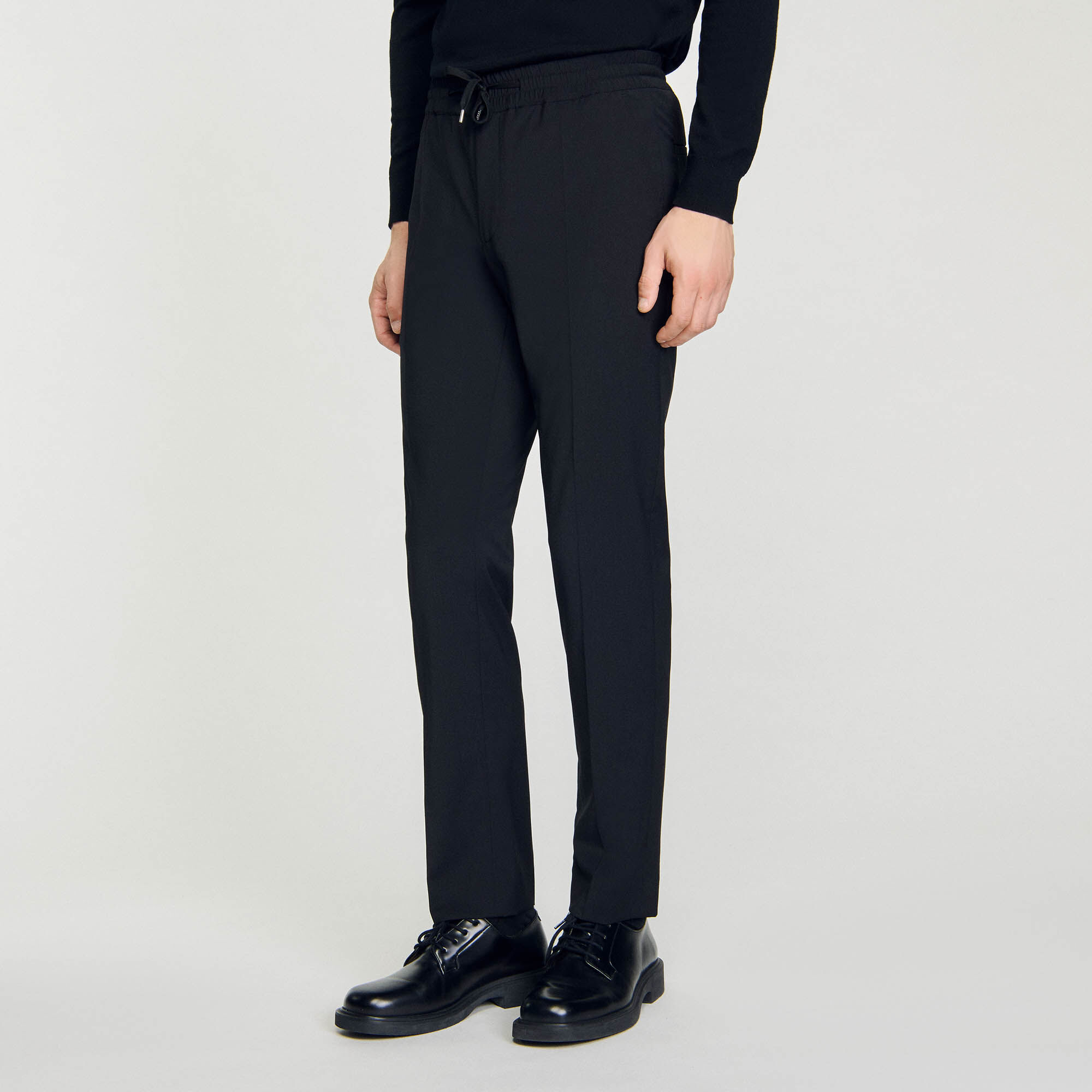 Pantaloni dritti elasticizzati