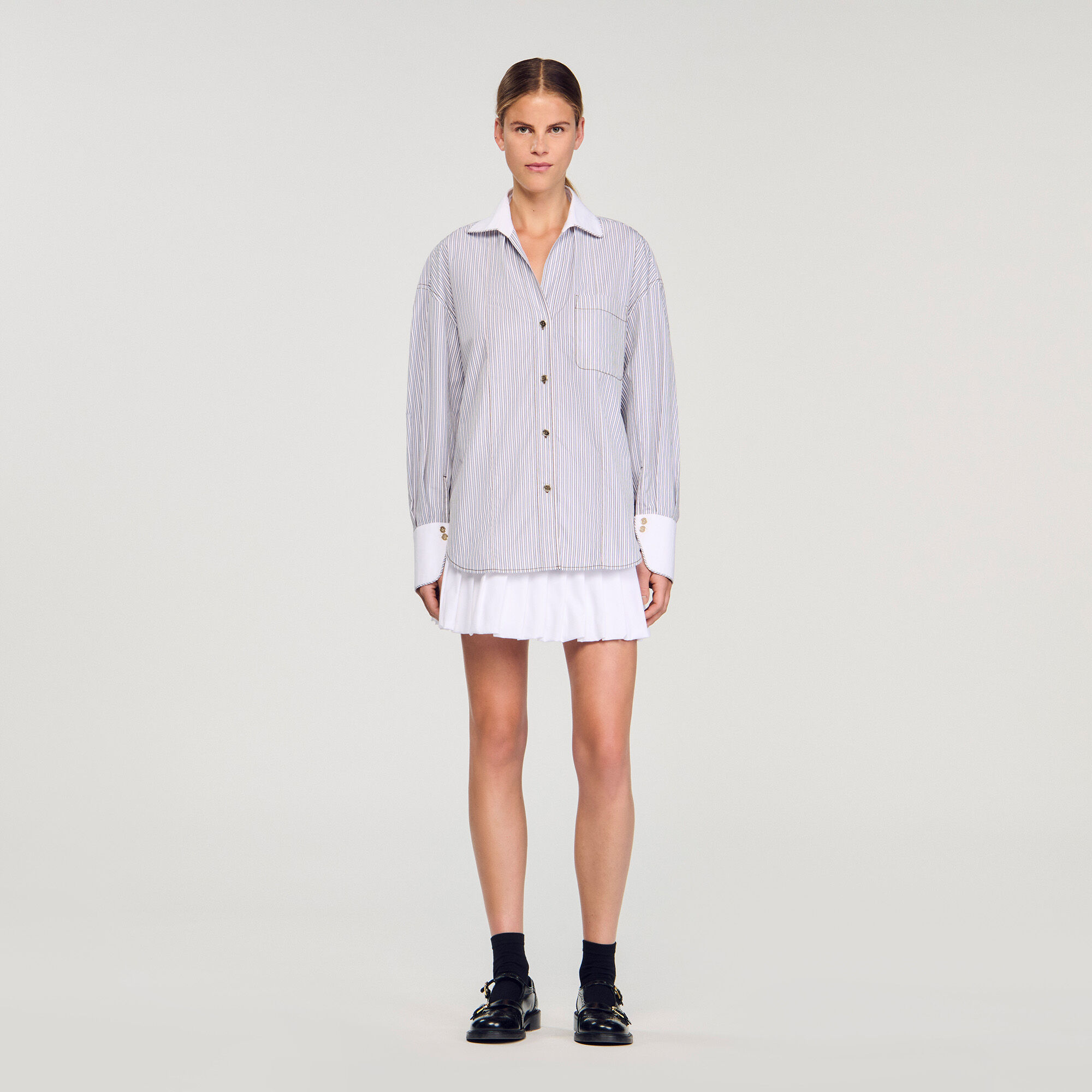 Camicia oversize a righe