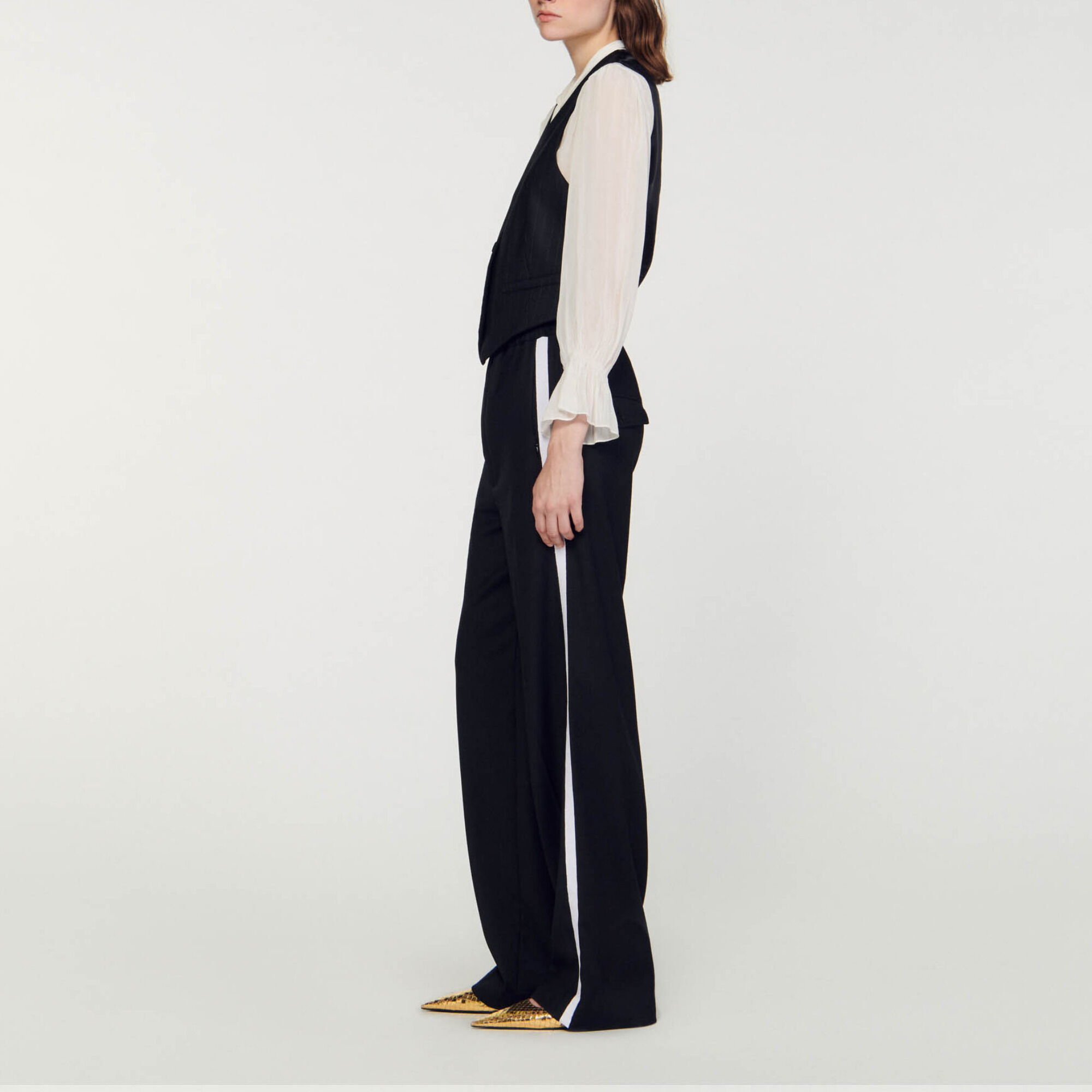 Giacca a righe sottili