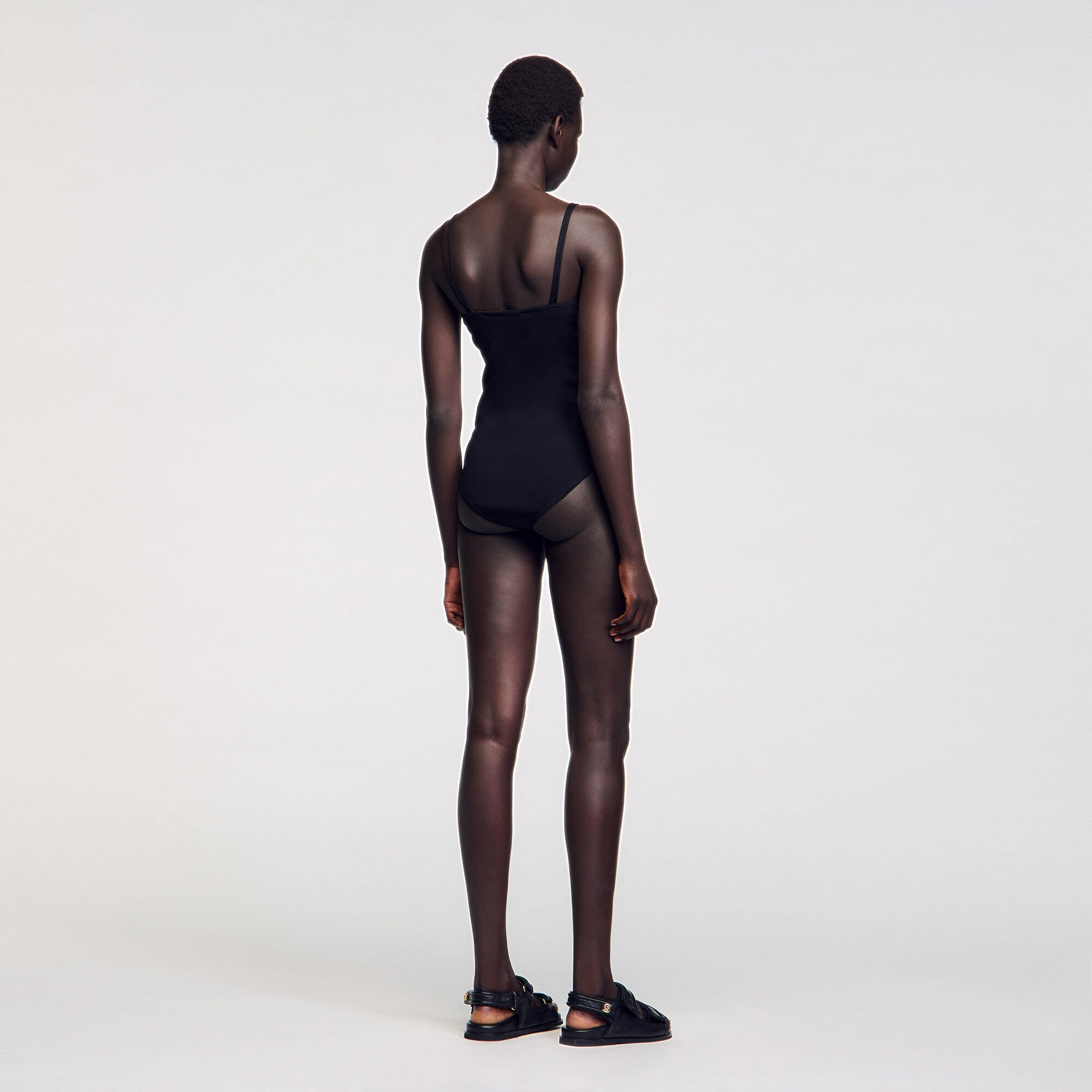 Body in maglia con dettaglio bijou