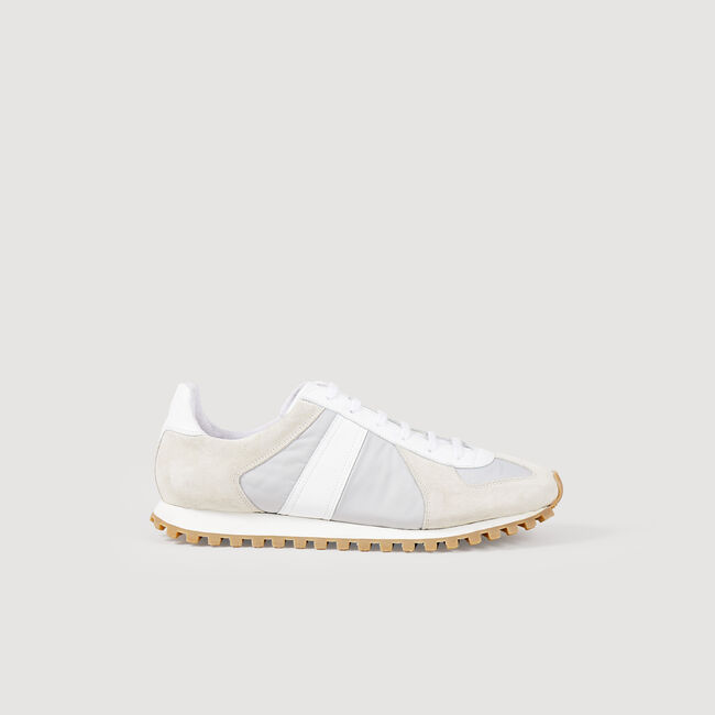 Sneaker da running in pelle