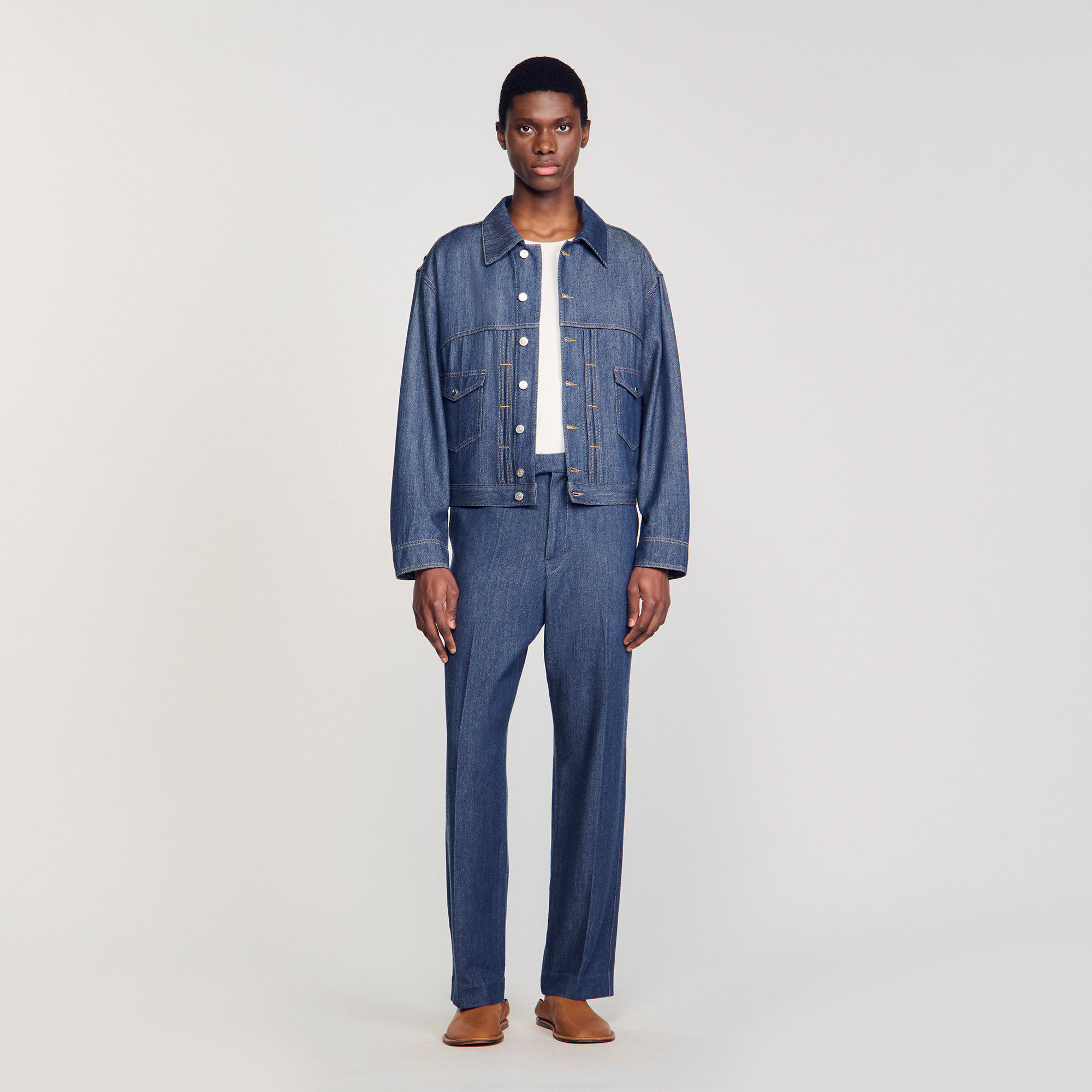 Giubbotto in chambray